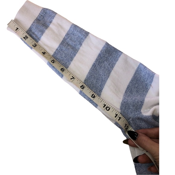 Talbots Blue/White Stripe Open Front Cardigan Sweater - S - Picture 8 of 15